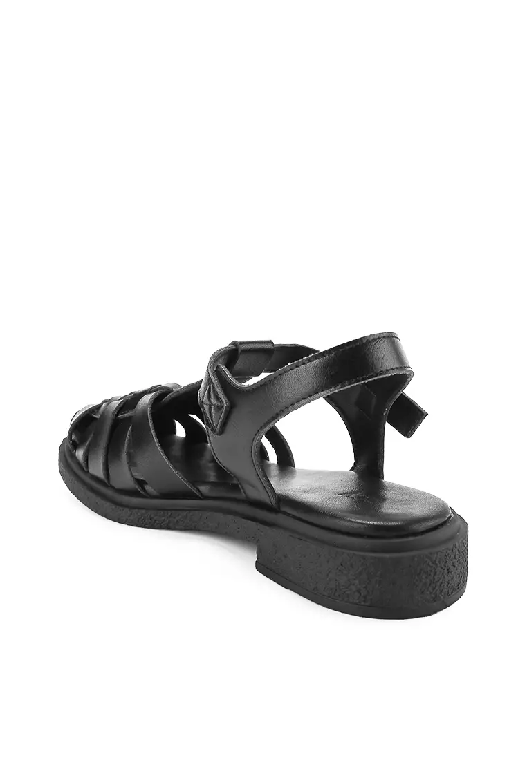 CARMEN J2384-1 Fisherman Shoes Black