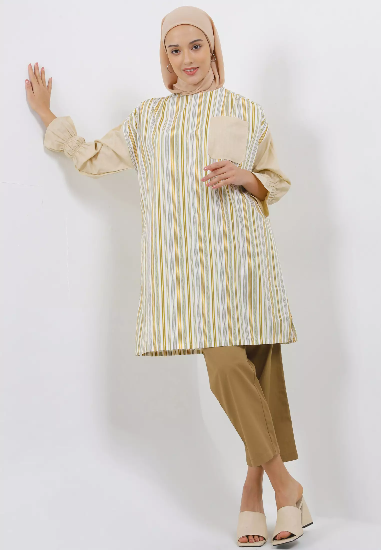 MFMW Clesia Tunik Kubus Motif Salur