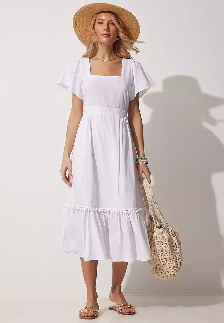 Square Collar Dress