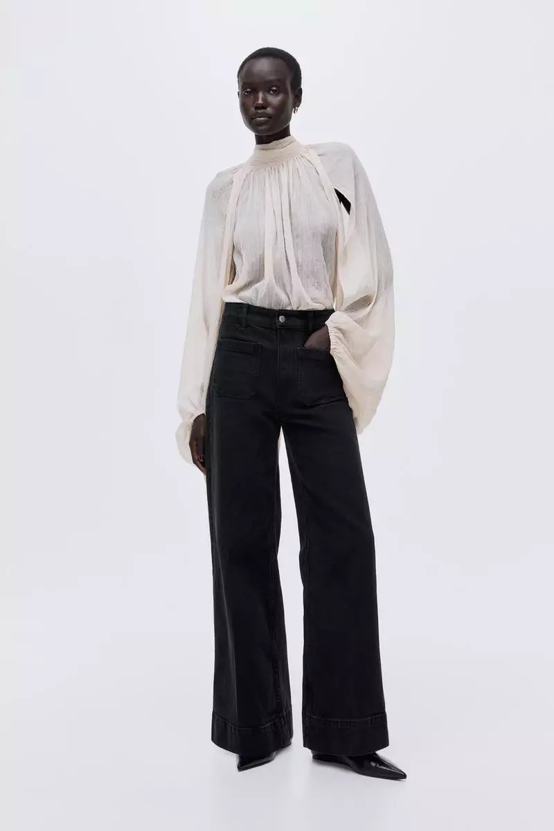 Wide High Jeans