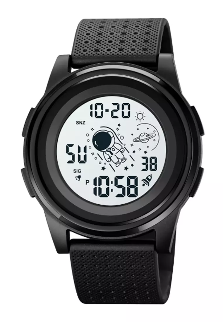 Jam Tangan Digital Pria Waterproof Many Function Strap Tali Material PU Silicone GN98 ORIGINAL