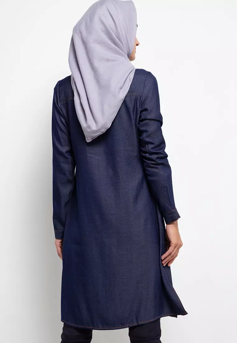 AZZAR Zuri Tunic in Navy