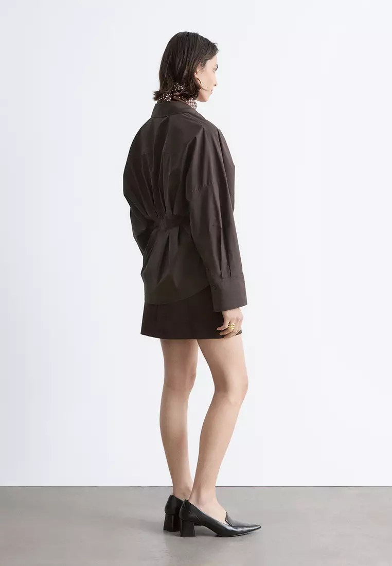 Fitted-Waist Cotton Shirt