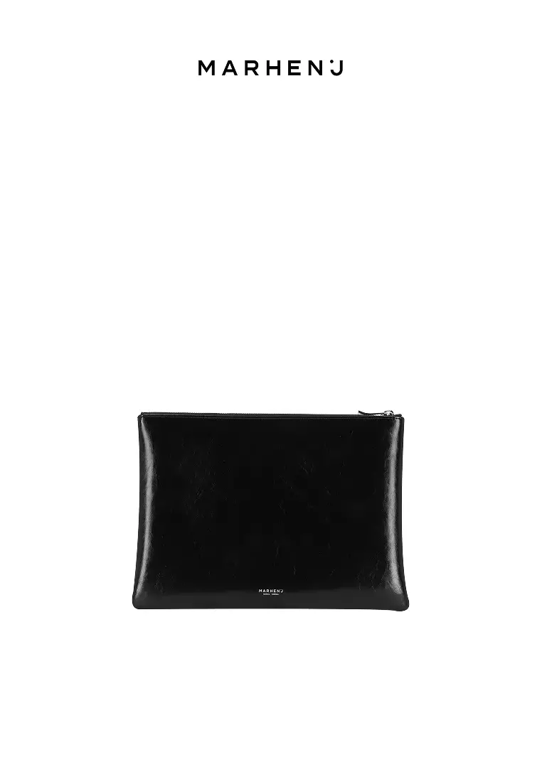 JACK Clutch Vegan Leather Pouch Black
