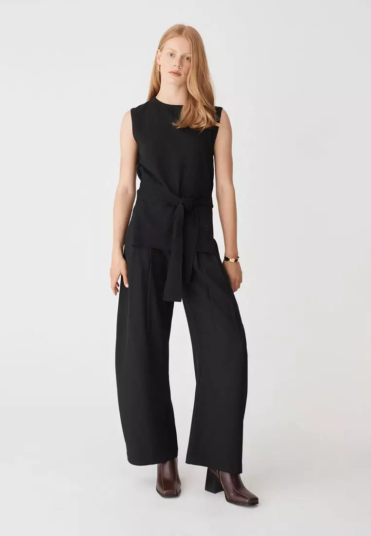 Nora Sleeveless Tie Waist Knit