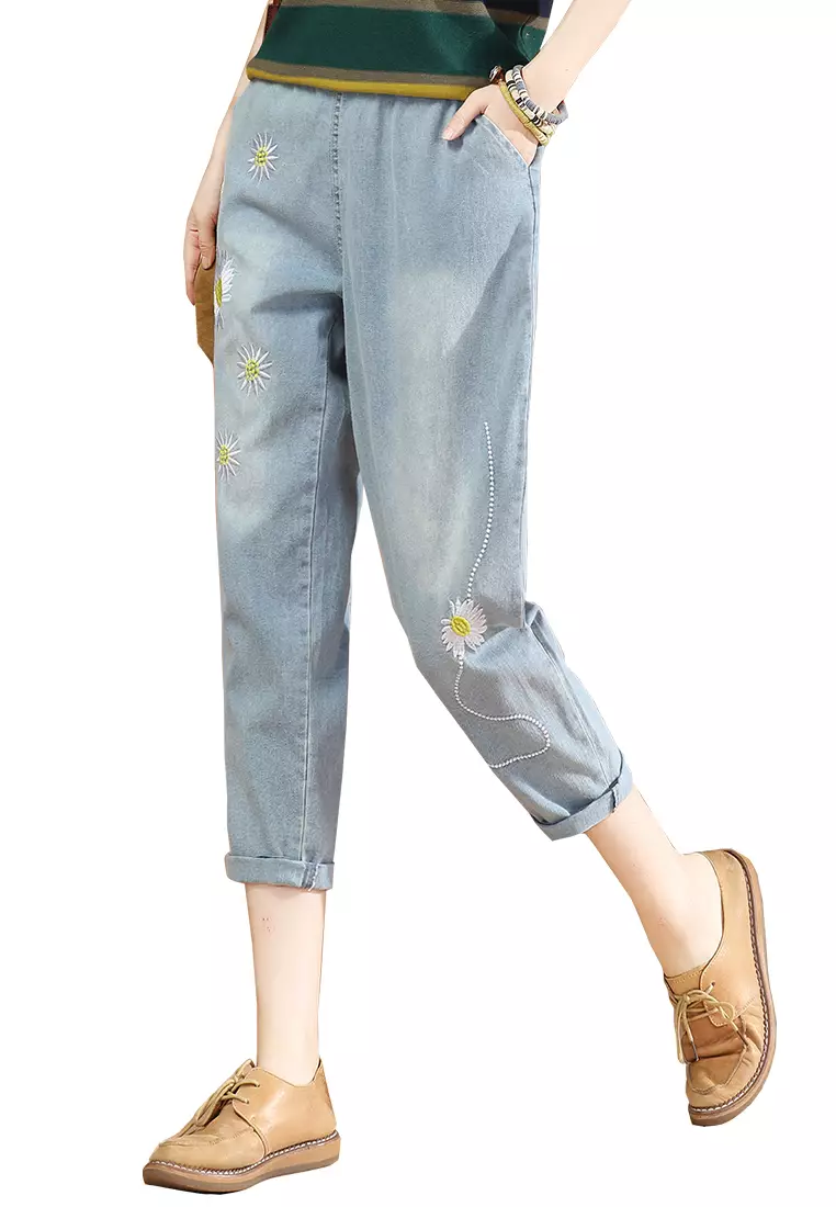 Buy A IN GIRLS Jeans With Elastic Waist 2024 Online ZALORA Singapore