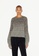 Sisley grey Sweater with puff sleeves D9588AA4842F2AGS_1
