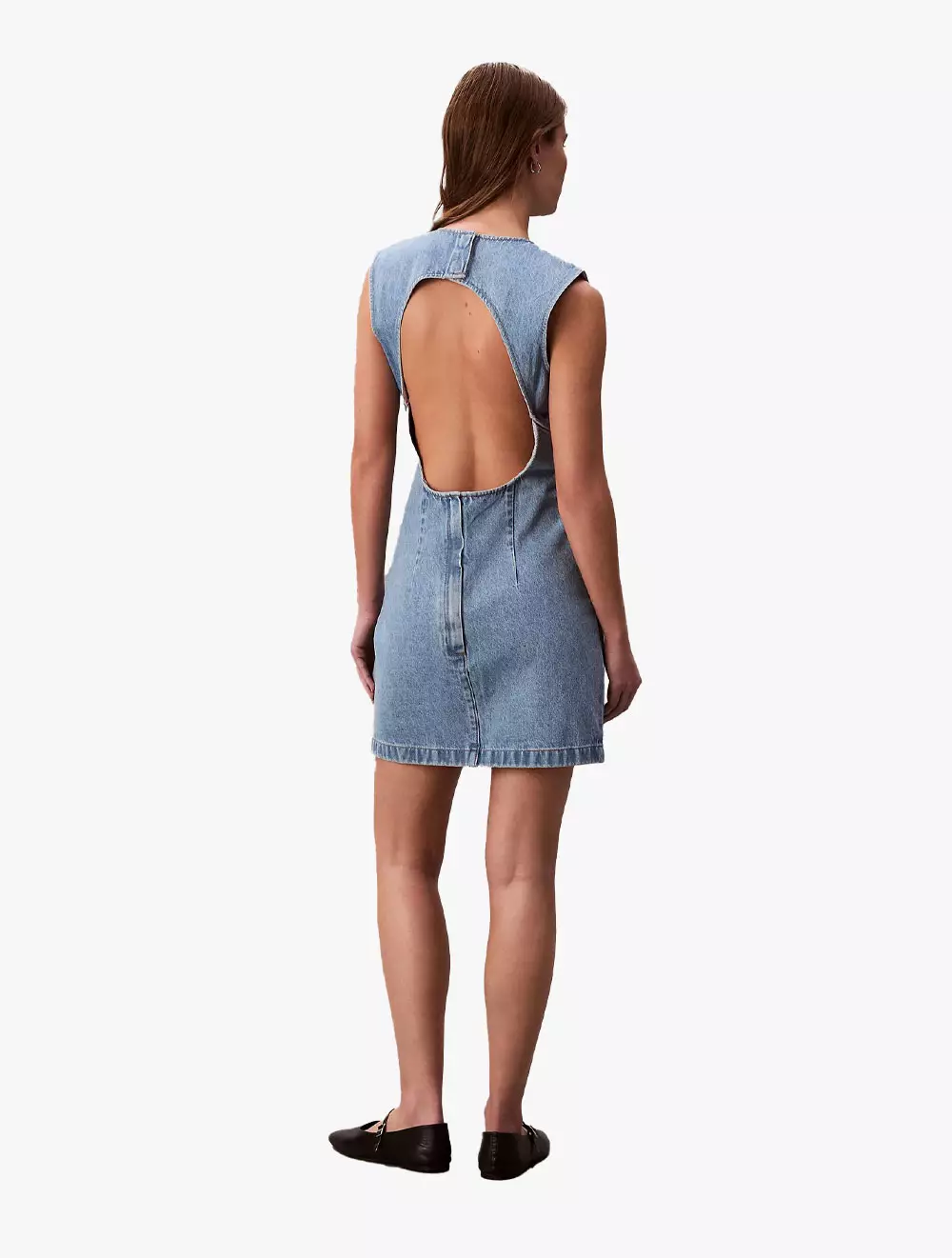 Calvin Klein - Denim Cap Sleeve Mini Dress
