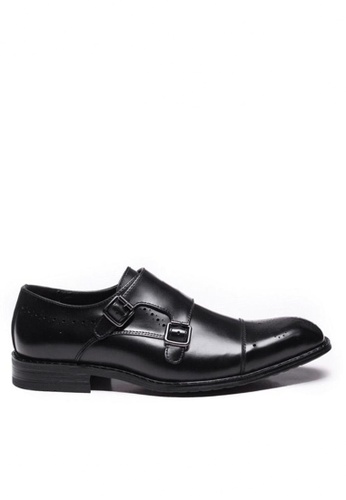 Twenty Eight Shoes black Leather Classic Monk Strap Shoes M2017 06B5ESHF215AE5GS_1