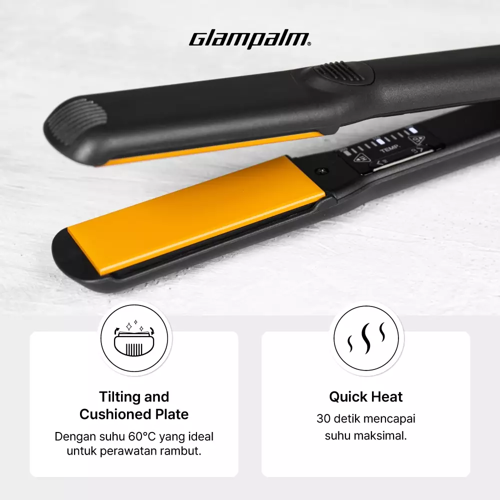 Paket Glampalm Catokan GP313AL - Pengeriting Rambut GP618AM