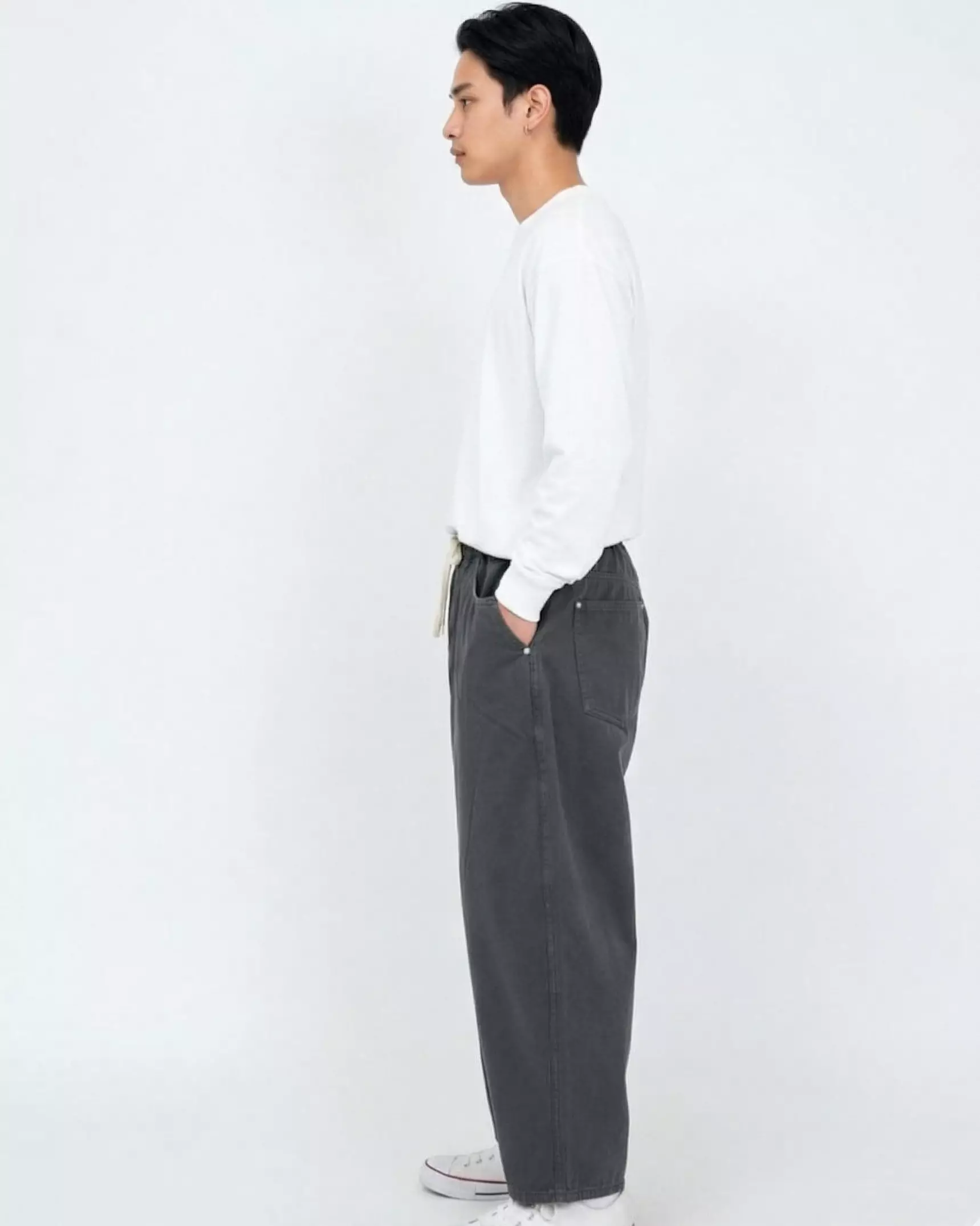 Celana Panjang Jeans Pria - Leon Relaxed Barrel Pants