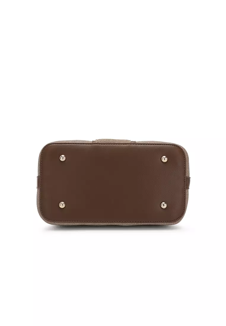 Women's Top Handle Bag / Sling Bag / Crossbody Bag / Shoulder Bag (Tas Tangan Wanita / Tas Selempang Wanita / Tas Bahu Wanita) - Cokelat