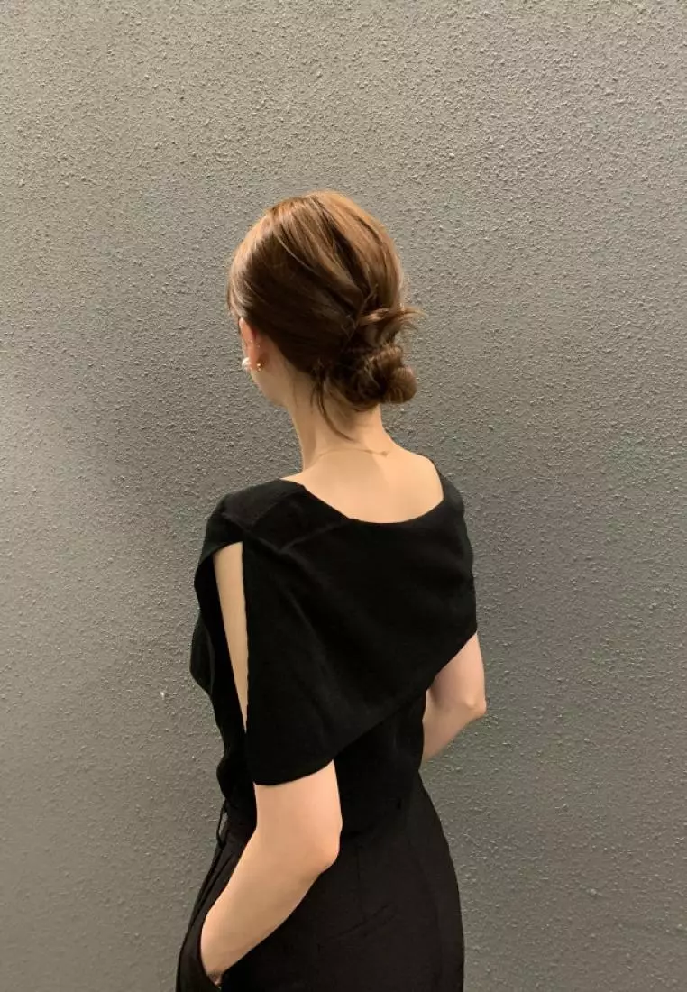 New summer sleeveless knitted women's T-shirt top K061801BK