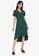 ZALORA BASICS green Short Sleeve Hi-Low Dress 238E1AAB75237CGS_8