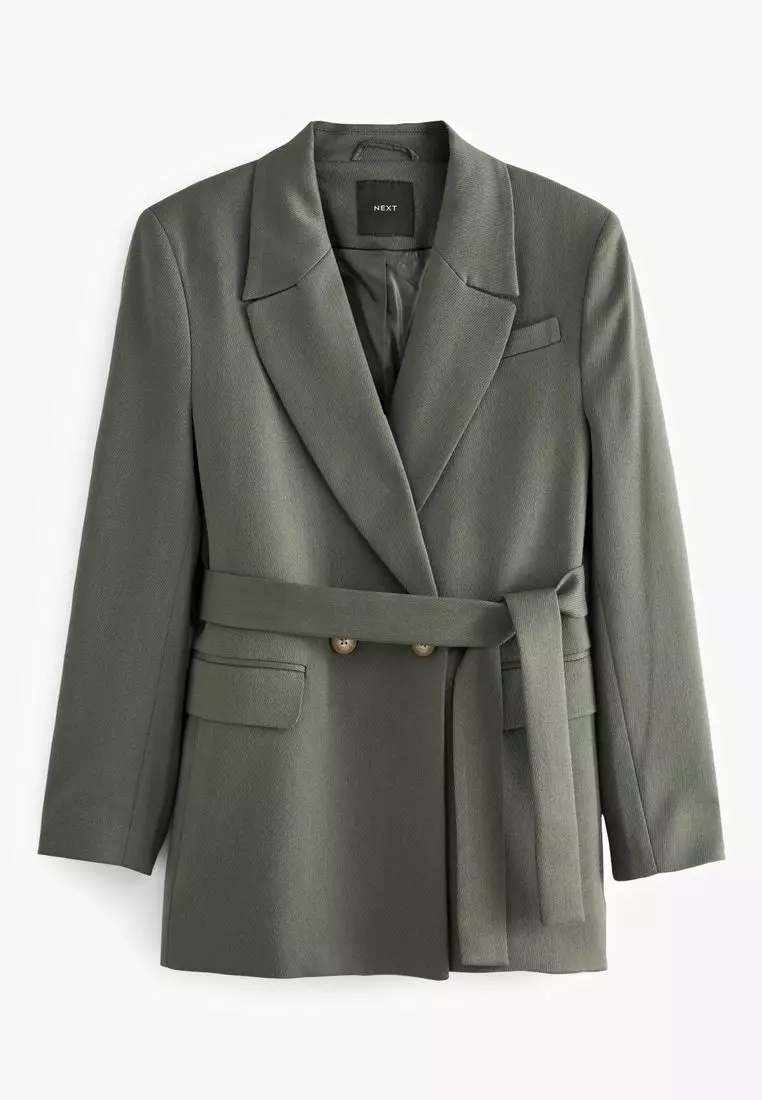 Tailored Belted Blazer