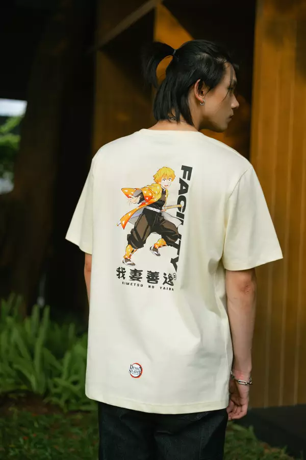FACILITY Demon Slayer - Agatsuma Zenitsu Tee - Transparant Yellow