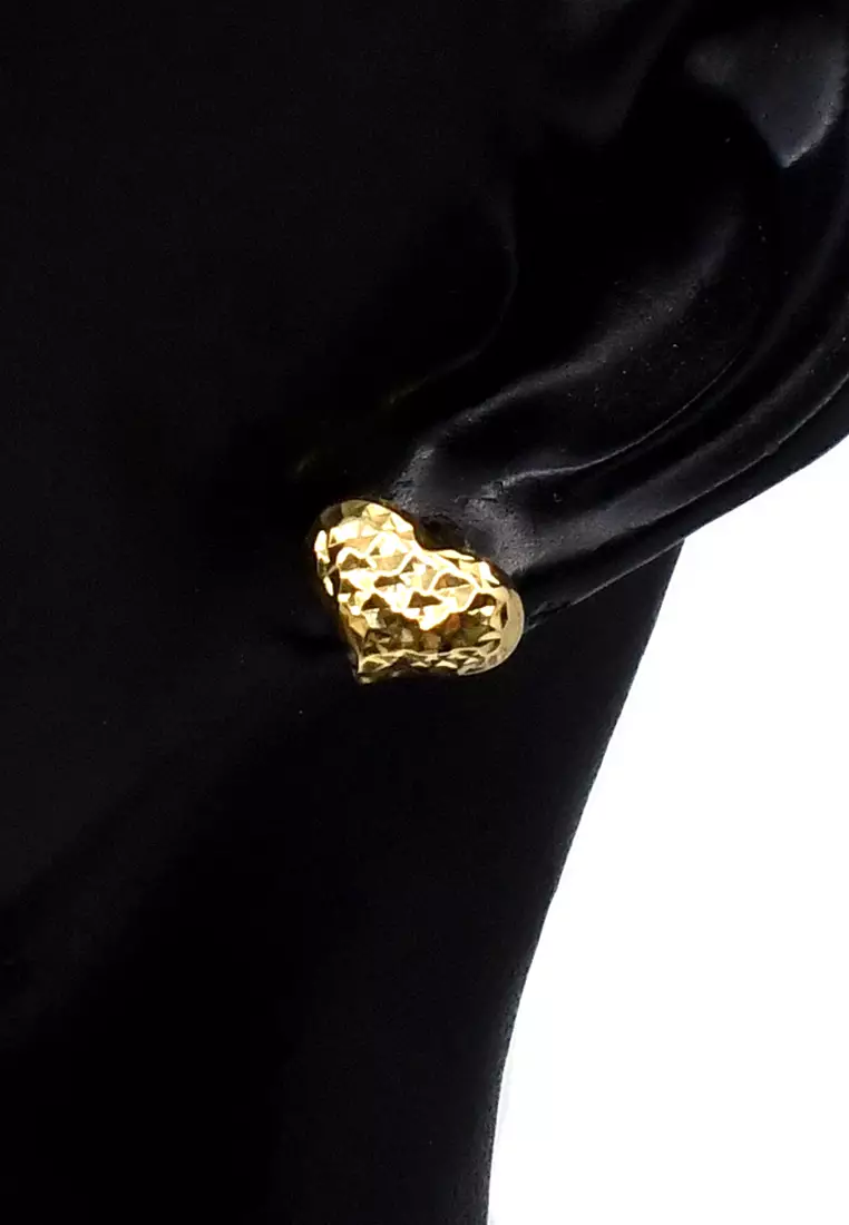 18K Italian Made Yellow Gold Earrings