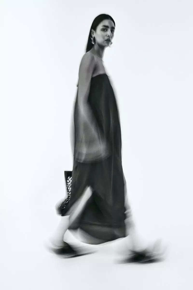 Draped bandeau dress