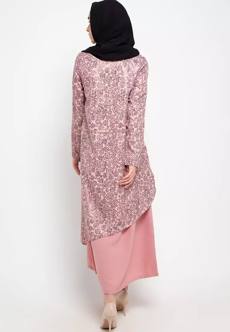 Santi Maxi Dress In Pink Print