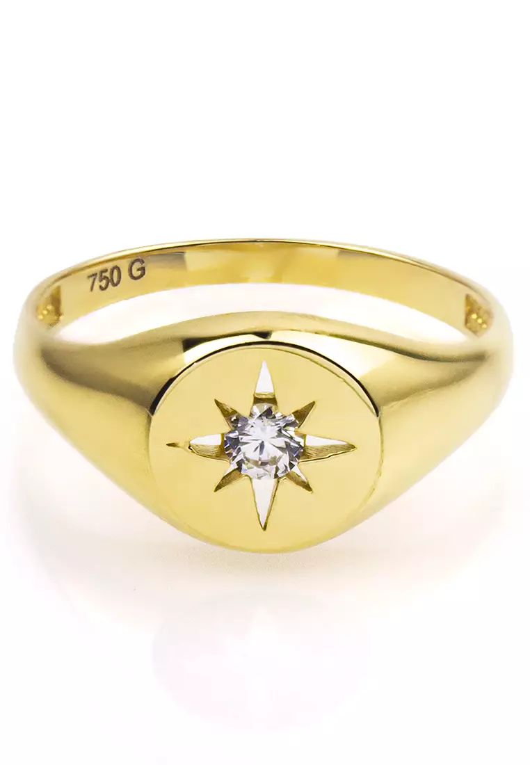 Buy Foundry Northstar Signet Ring 18k Gold 2026 Online | ZALORA Philippines