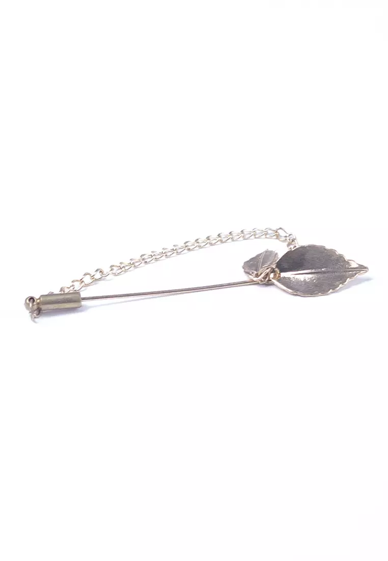 Houseofcuff lapel pin brooch bros untuk jas RANTAI GOLD II