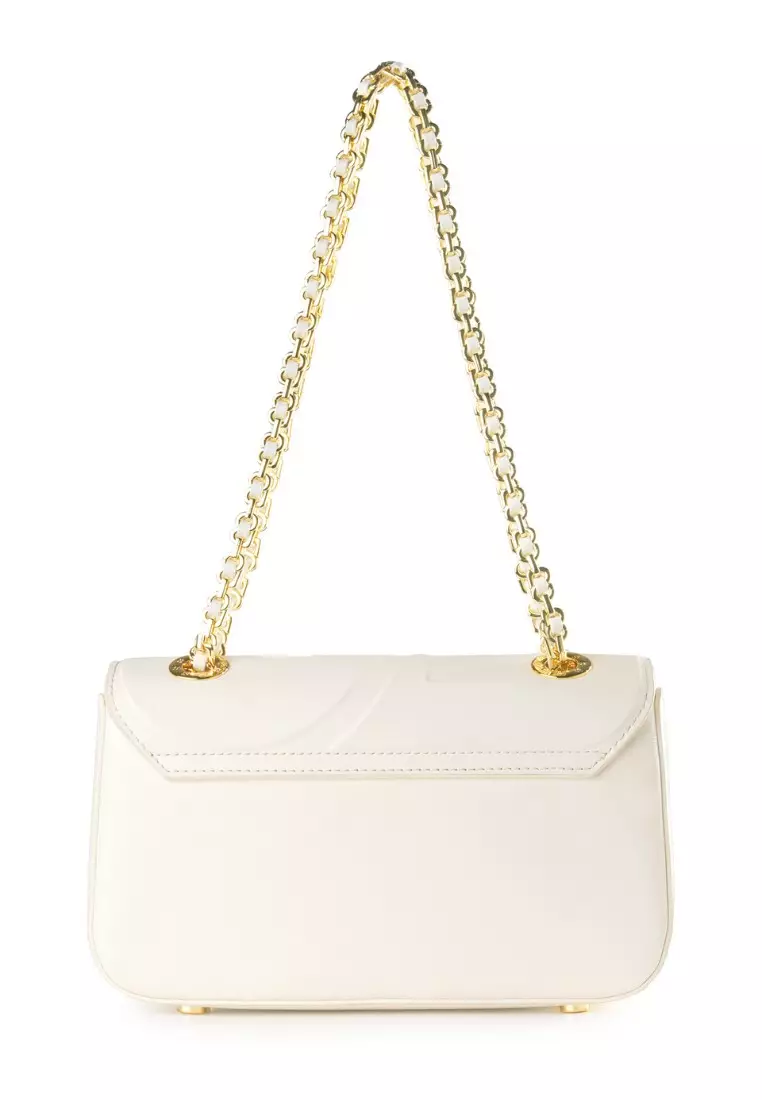 Buttonscarves Alma Flap Bag Medium - Cream