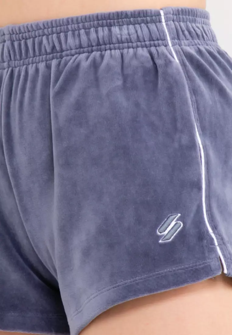 Buy Superdry S Logo Velour Shorts 2024 Online ZALORA Singapore