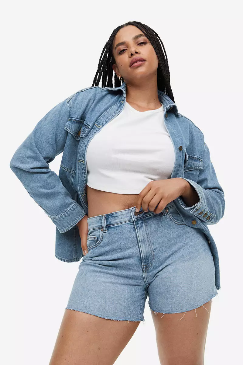 H&m plus size best sale shorts