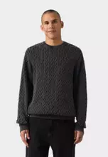 Cable Rib Pirate Black Gd