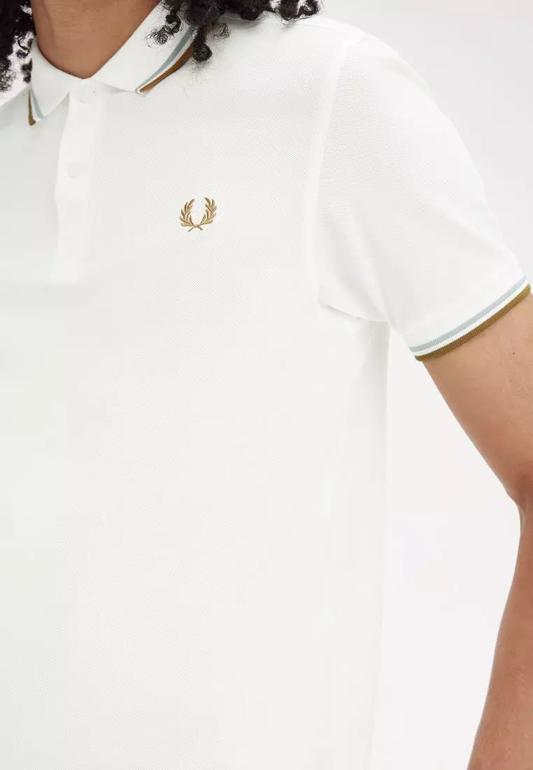 Buy Fred Perry Fred Perry M3600 Twin Tipped Fred Perry Shirt (Snow ...
