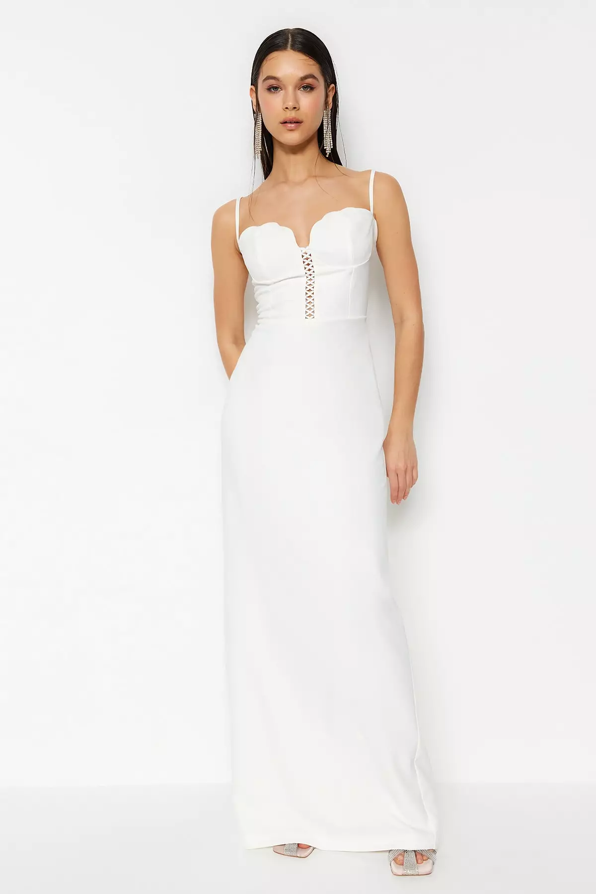 White evening sale gowns online