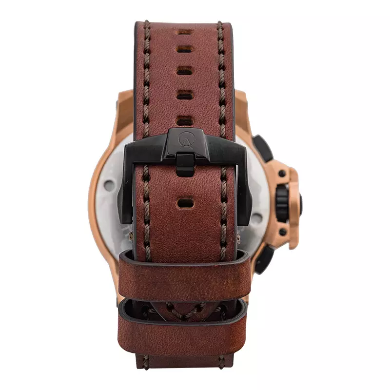 Jam Tangan Pria Alexandre Christie Chronograph AC 6295 MC LBRBA Sport Men Black Dial Brown Leather Strap