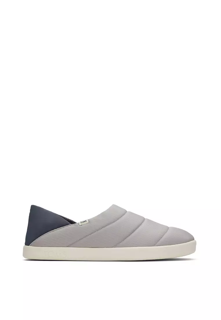 Discount on Toms  shoes - SKU: Slip-On Ezra Men - Drizzle Grey Quilted Ripstop