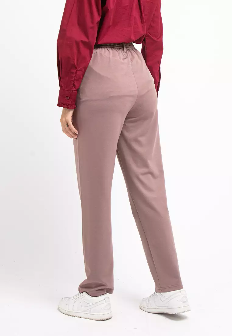 Forest Ladies Pant Roman Straight Cut Casual Long Pants Women - 810470-13Khaki