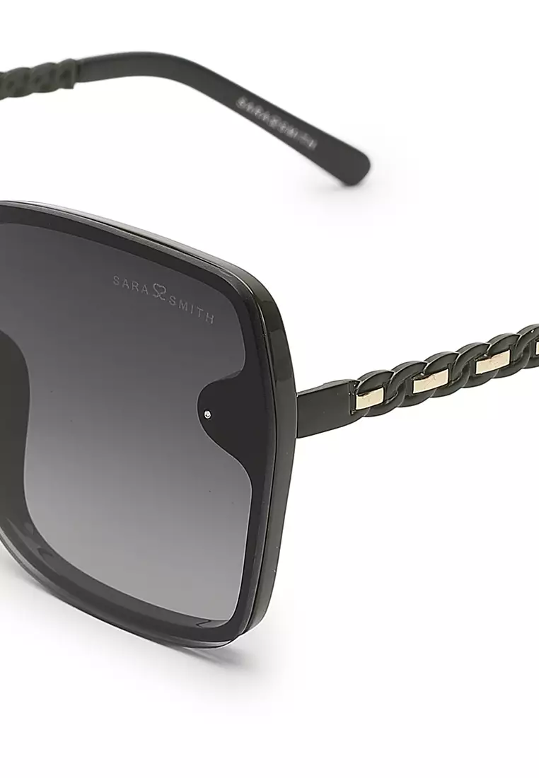 Unisex Fashion Sunglasses (Kacamata Hitam) - Hijau / Abu-Abu