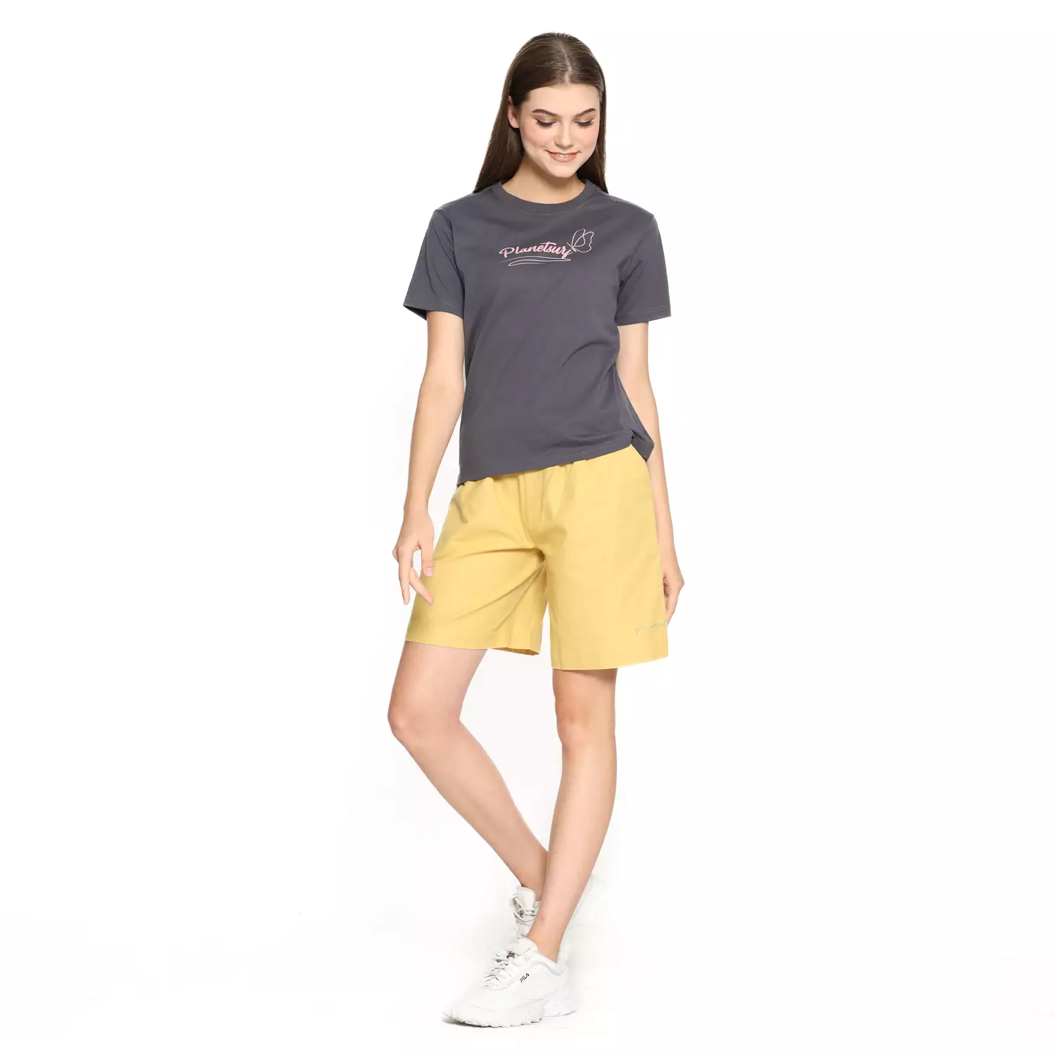 Planet Surf Clothing Kaos Lengan Pendek Wanita Hesty Ladies Bassic Tee 231C Planet Surf