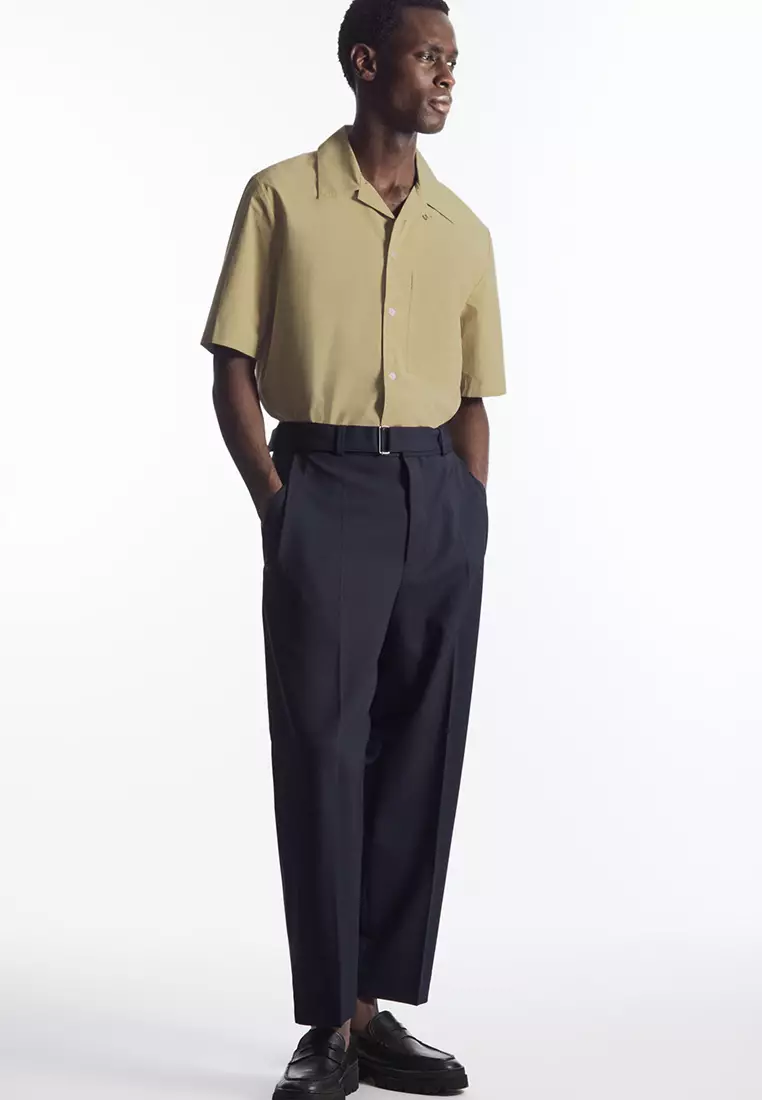 Textured Short-Sleeved Shirt