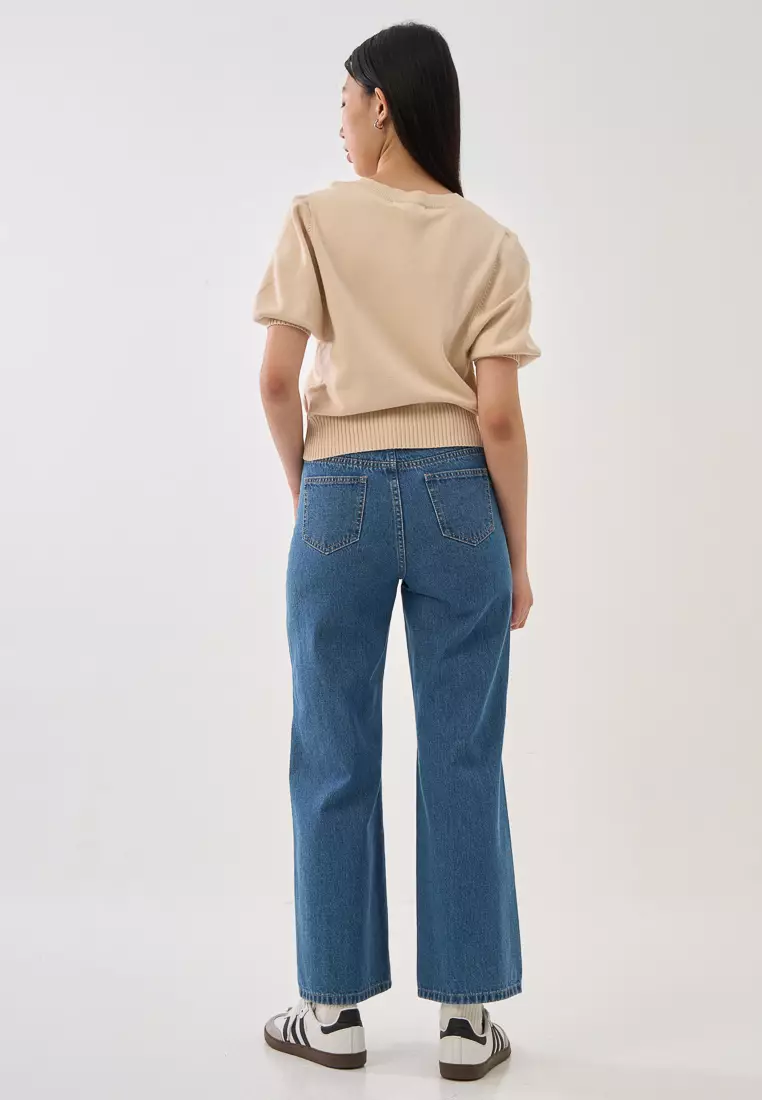 Puff Sleeve Knit Top