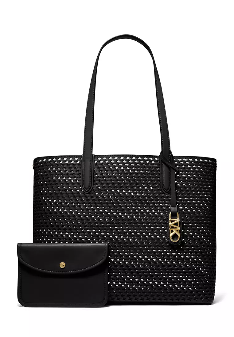 Eliza Extra-Large Hand-Woven Leather Tote Bag