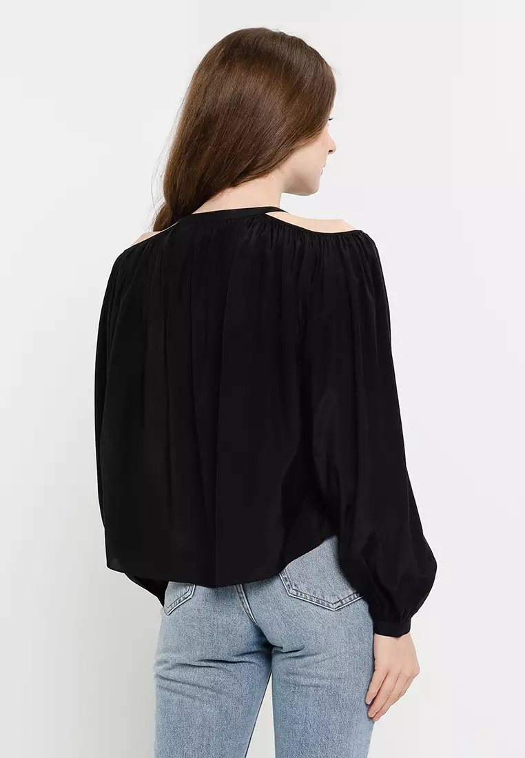 Calvin klein cold shoulder top on sale