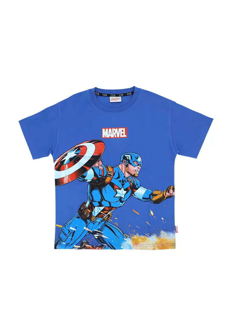 Boys Licensed Oversize Graphic T-Shirt "Blast Captain America"