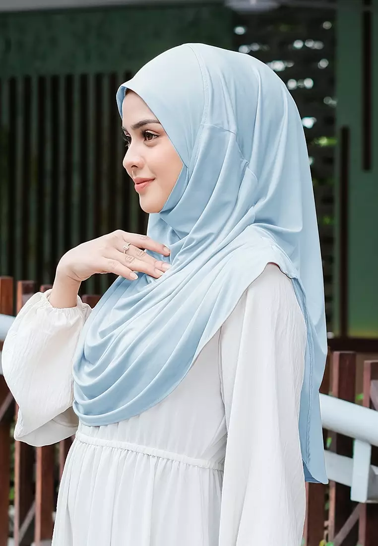 HIJAB INSTAN FATHIA - LIGHT BLUE