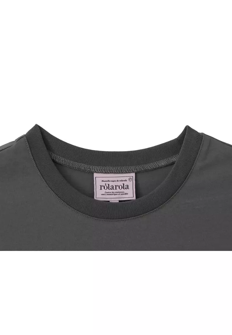Maison De Rola Embroidery T-Shirt Charcoal