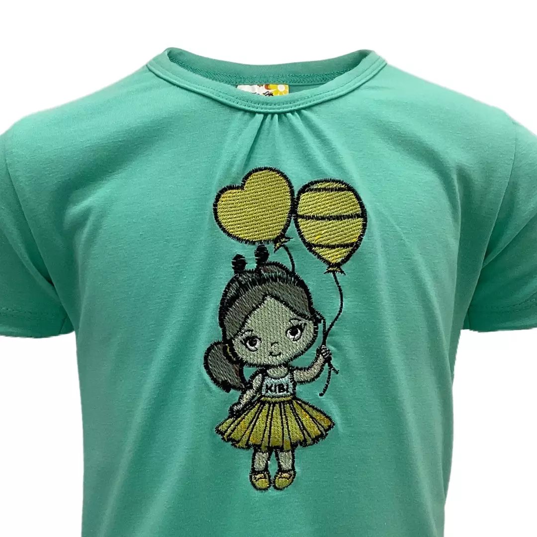 Kibi Kaos Anak Perempuan Bordir Character 10608317