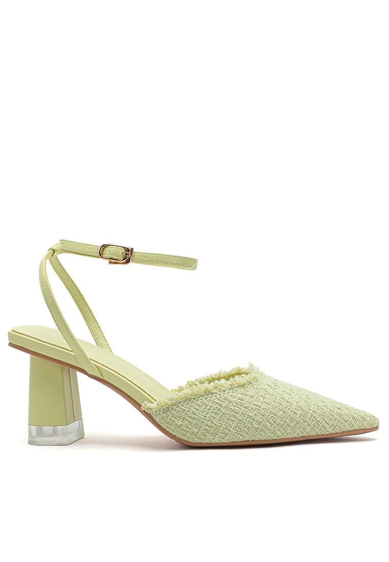 6.5CM Pointed Strap Mid Chunky Heels BY1669-7