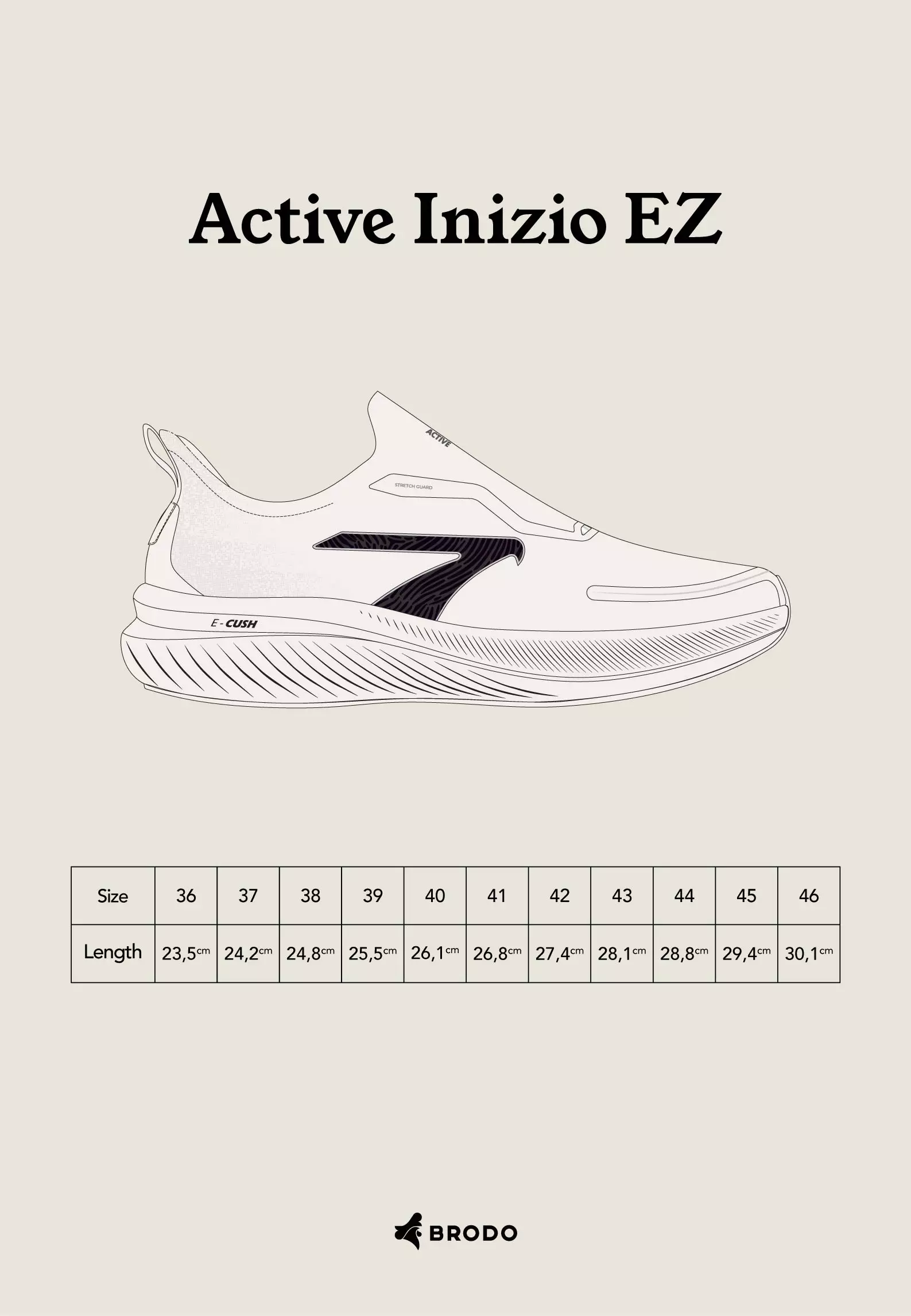 BRODO - Sneakers Active Inizio EZ Off White