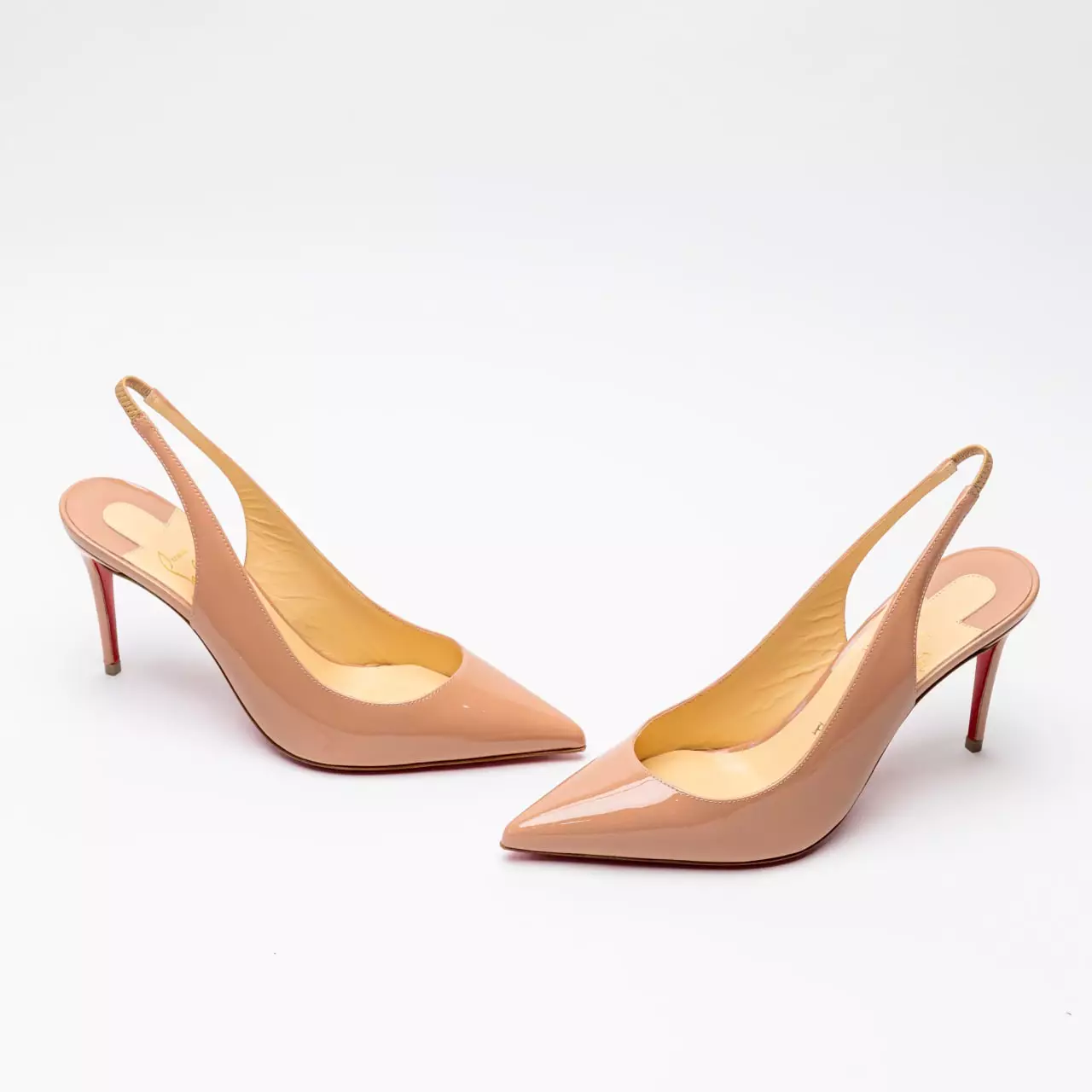 Christian Louboutin Kate Sling Patent Calfskin Pumps