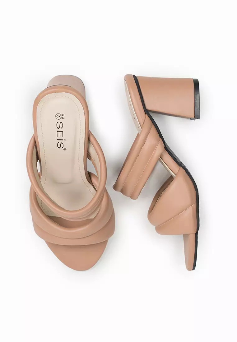 SEIS Hilary Sandal Heels Wanita Hak 7 cm-Mocca