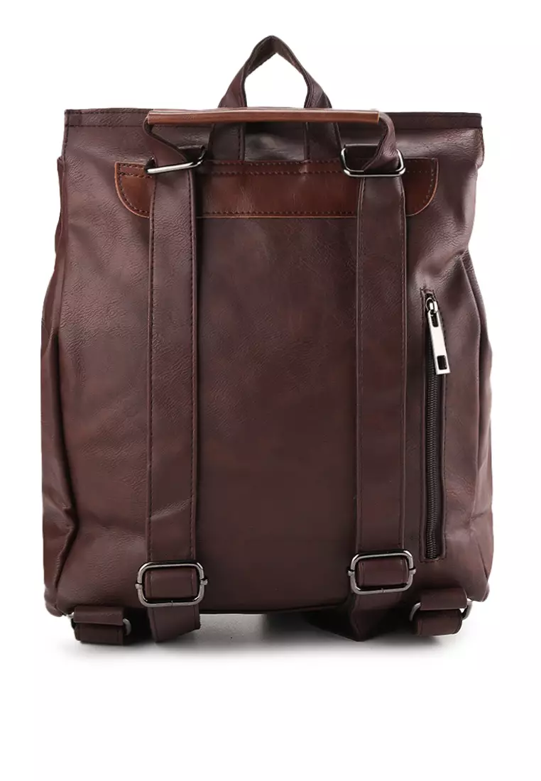 Distressed Leather Hunter Backpack
