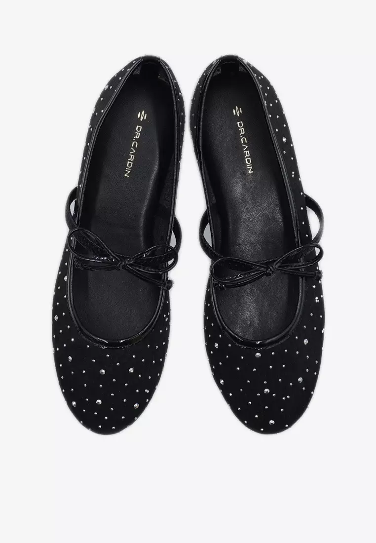 Dr Cardin Women Comfort Woven Mary Jane Flat L-AIB-9291